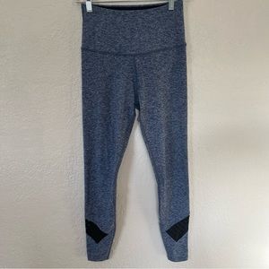 Beyond Yoga Heathered High Rise Leggings Mesh Detailing Medium